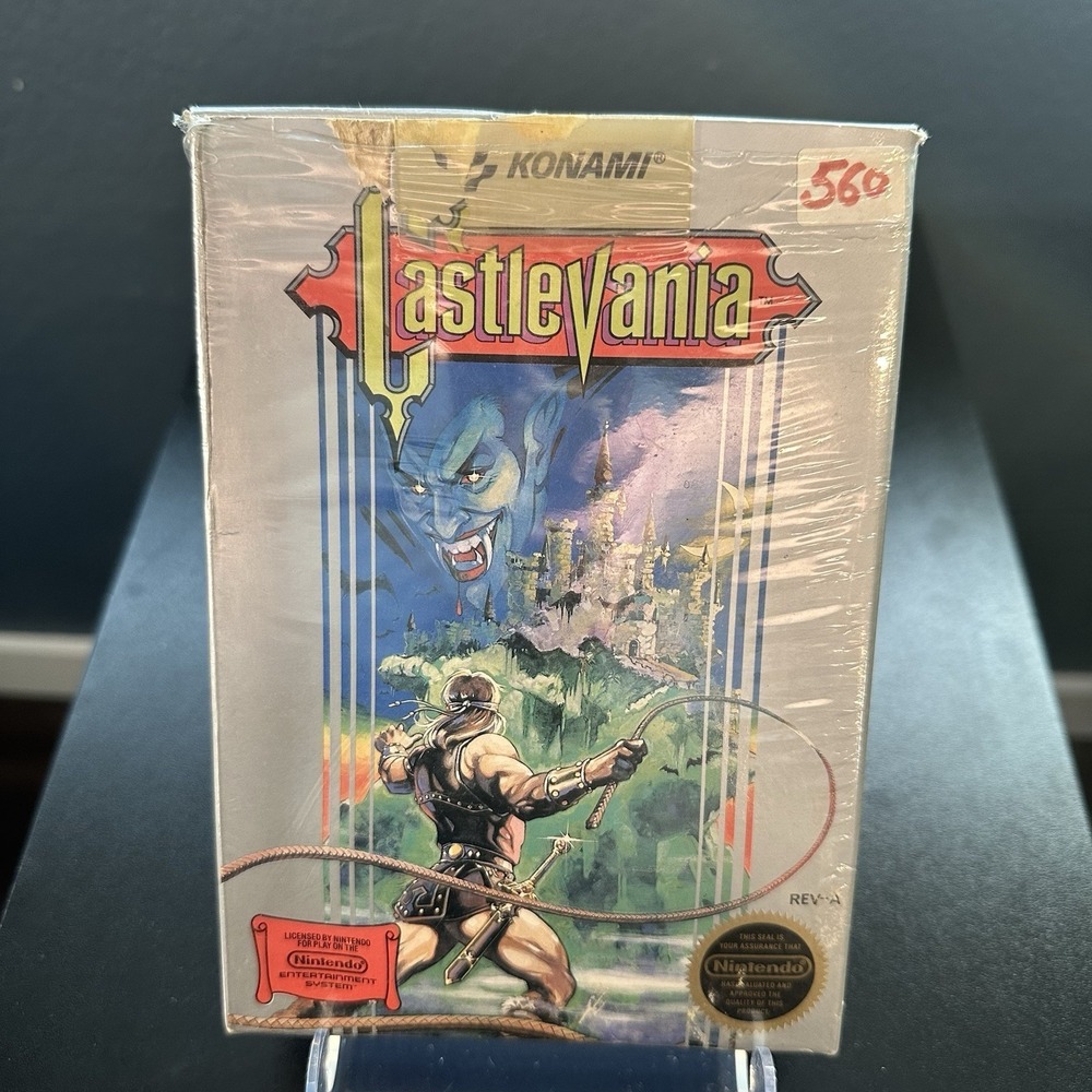 Castlevania (NES) Complete CIB Box Manual Authentic 95% Partially Sealed Vintage